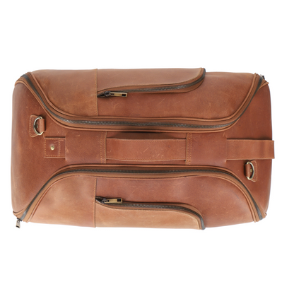 Tan Adventure  Leather Duffle