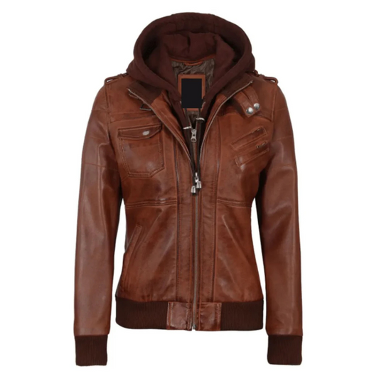 Brown-Fusion-Hooded-Jacket