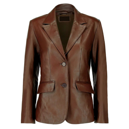 Brown-Sierra-Leather-Blazer