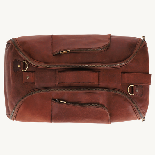 Brown Adventure Leather Duffle