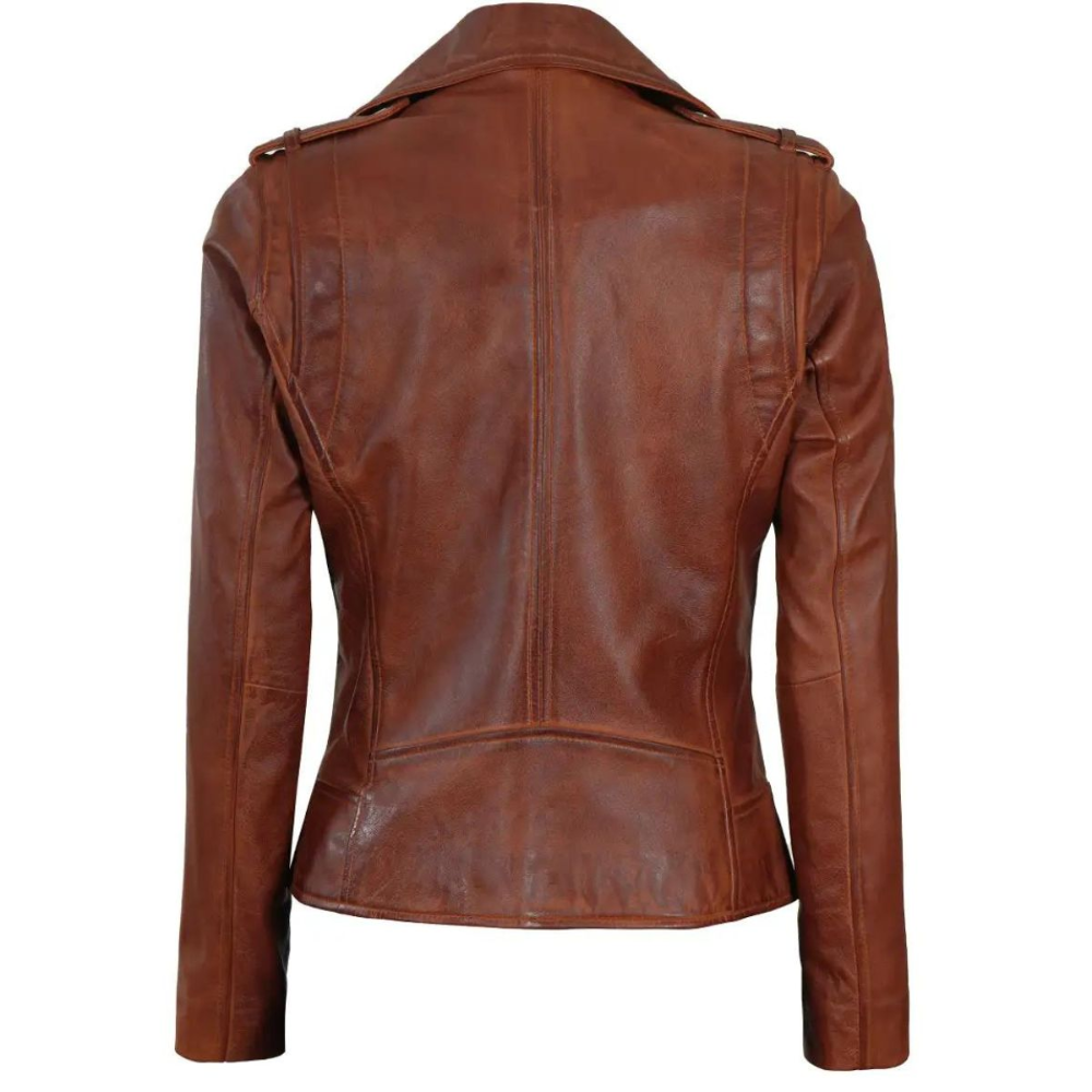 Brown Arcane Biker Jacket