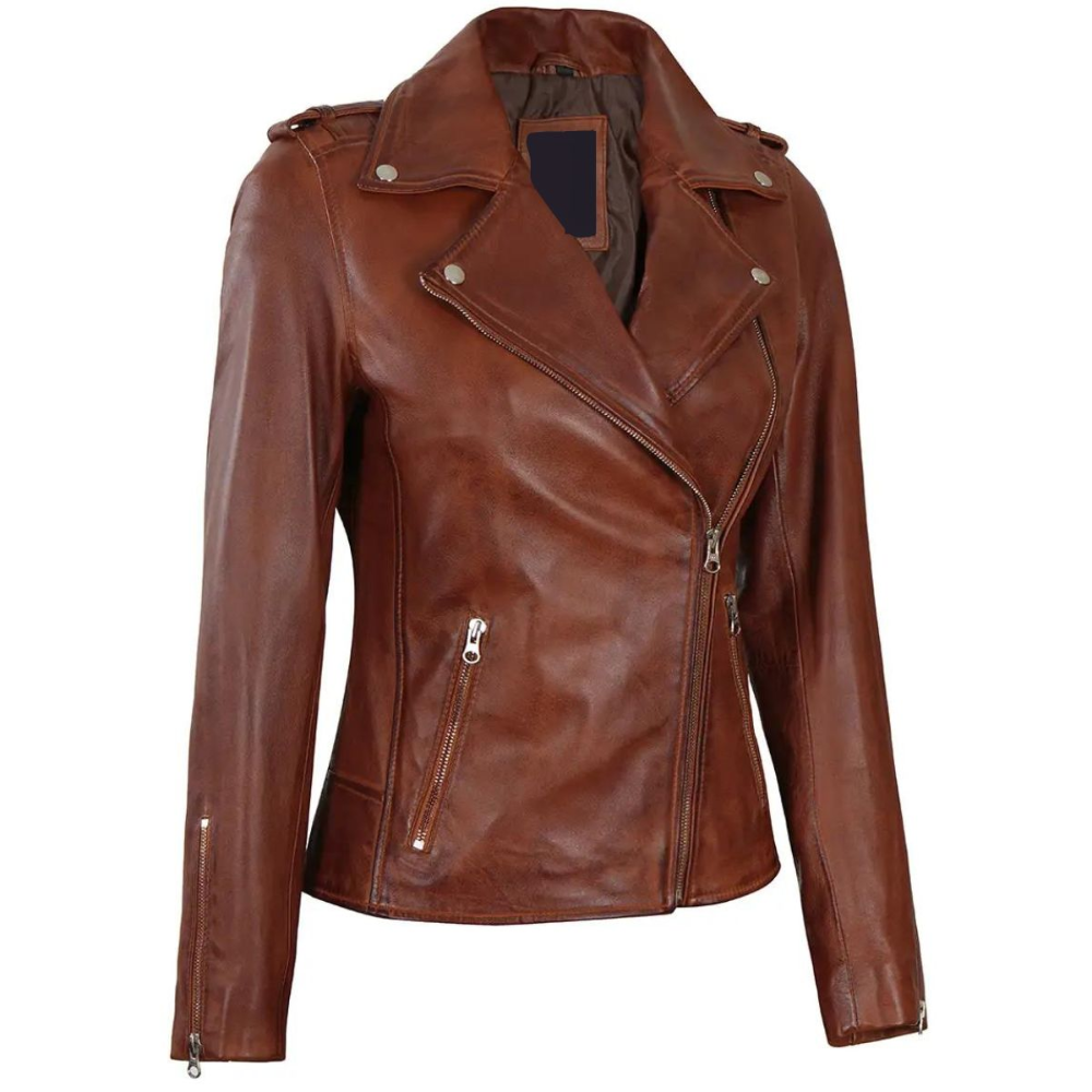 Brown Arcane Biker Jacket