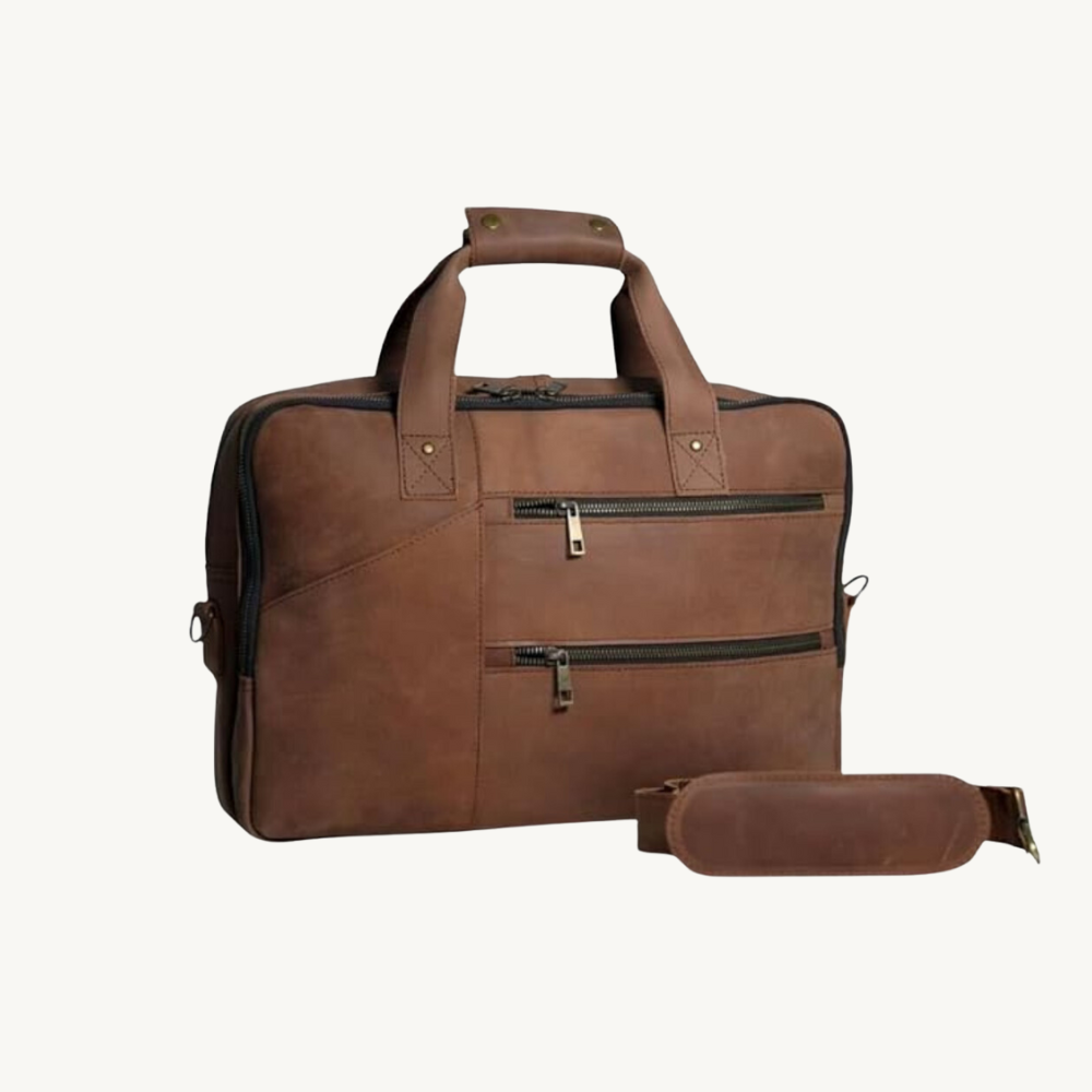 Brown-Artisan-Leather-Briefcase