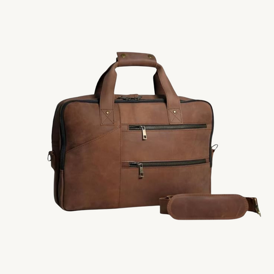 Brown-Artisan-Leather-Briefcase