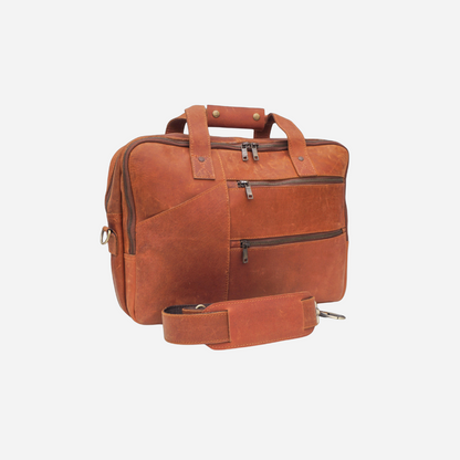 Brown Artisan Leather Briefcase