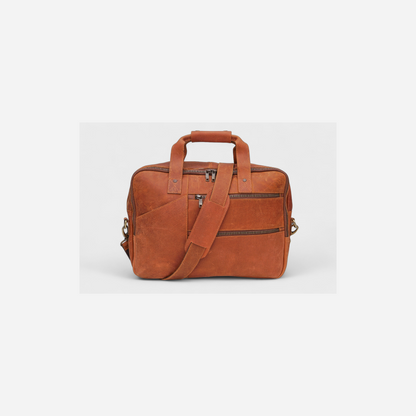 Brown Artisan Leather Briefcase