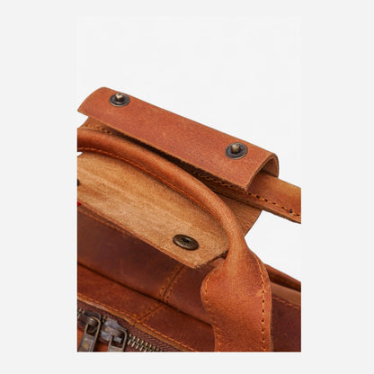 Brown Artisan Leather Briefcase