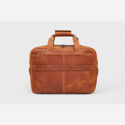 Brown Artisan Leather Briefcase