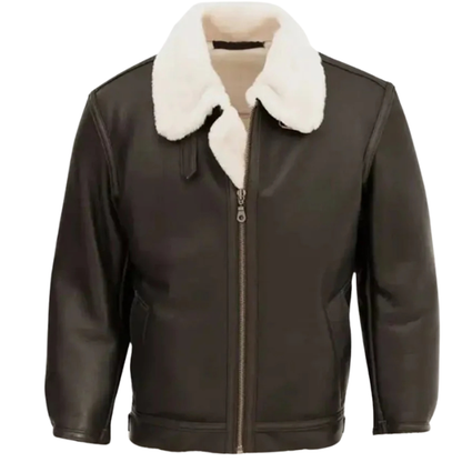 Brown B3 Thunderhawk Faux Shearling Jacket