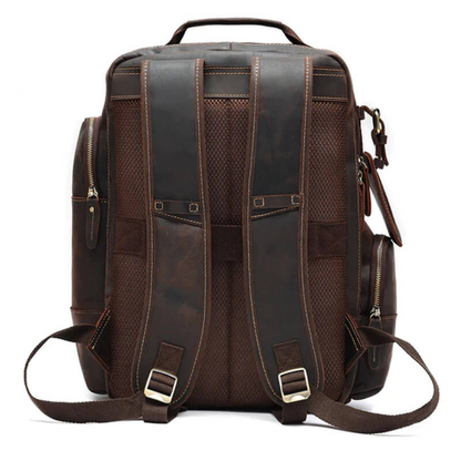 Brown Classic Leather Backpack