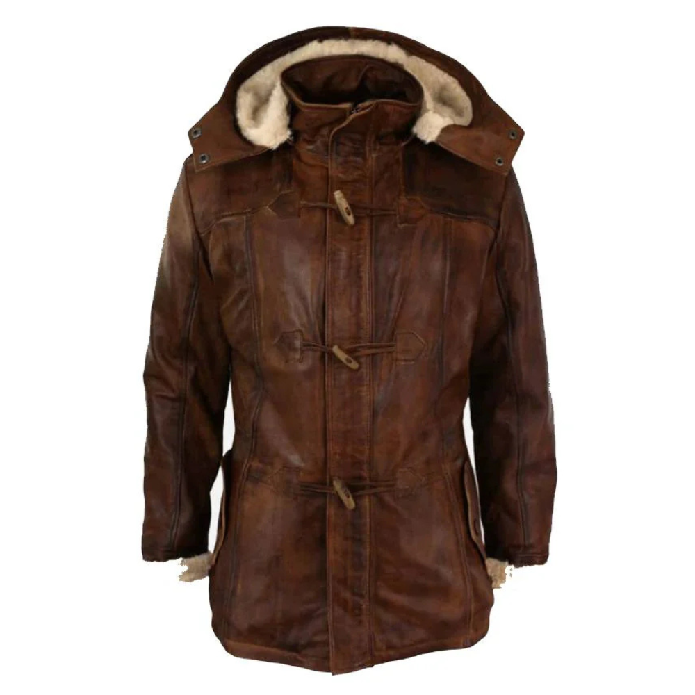 Brown Coyote Hooded Jacket