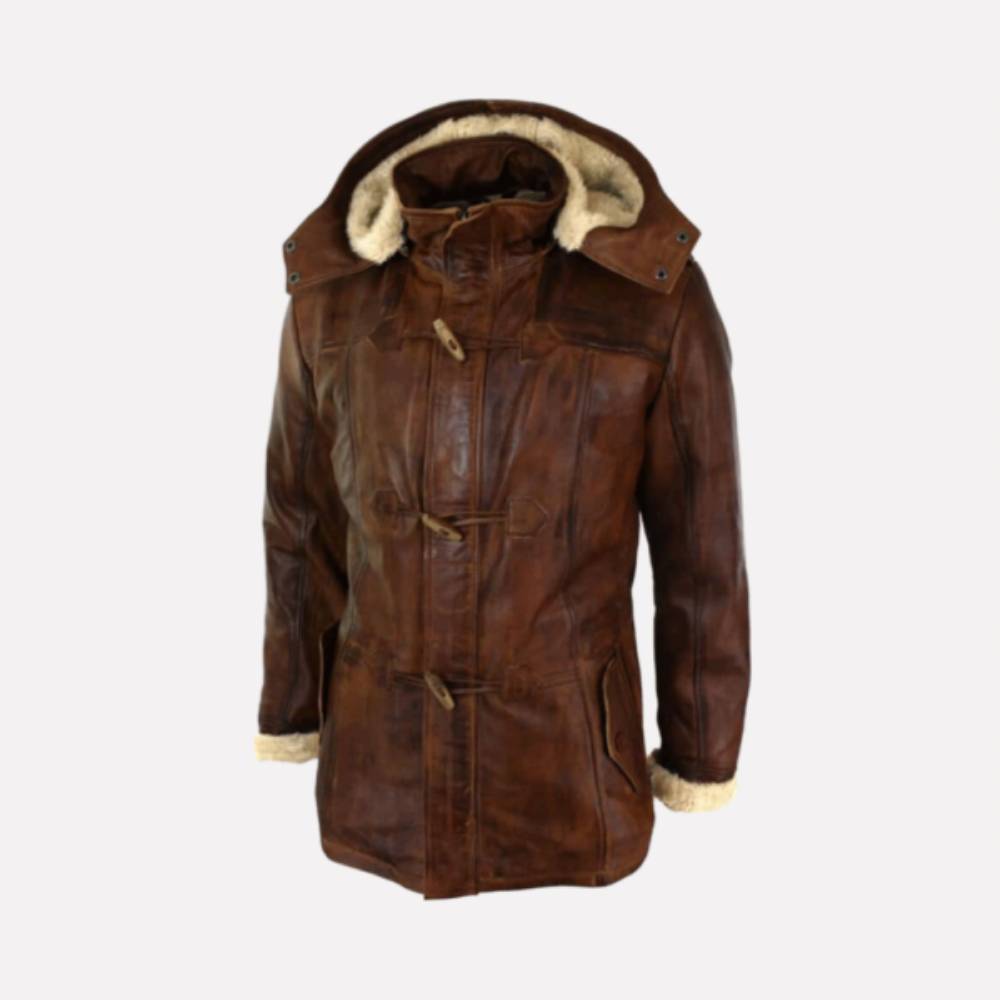Brown Coyote Hooded Jacket