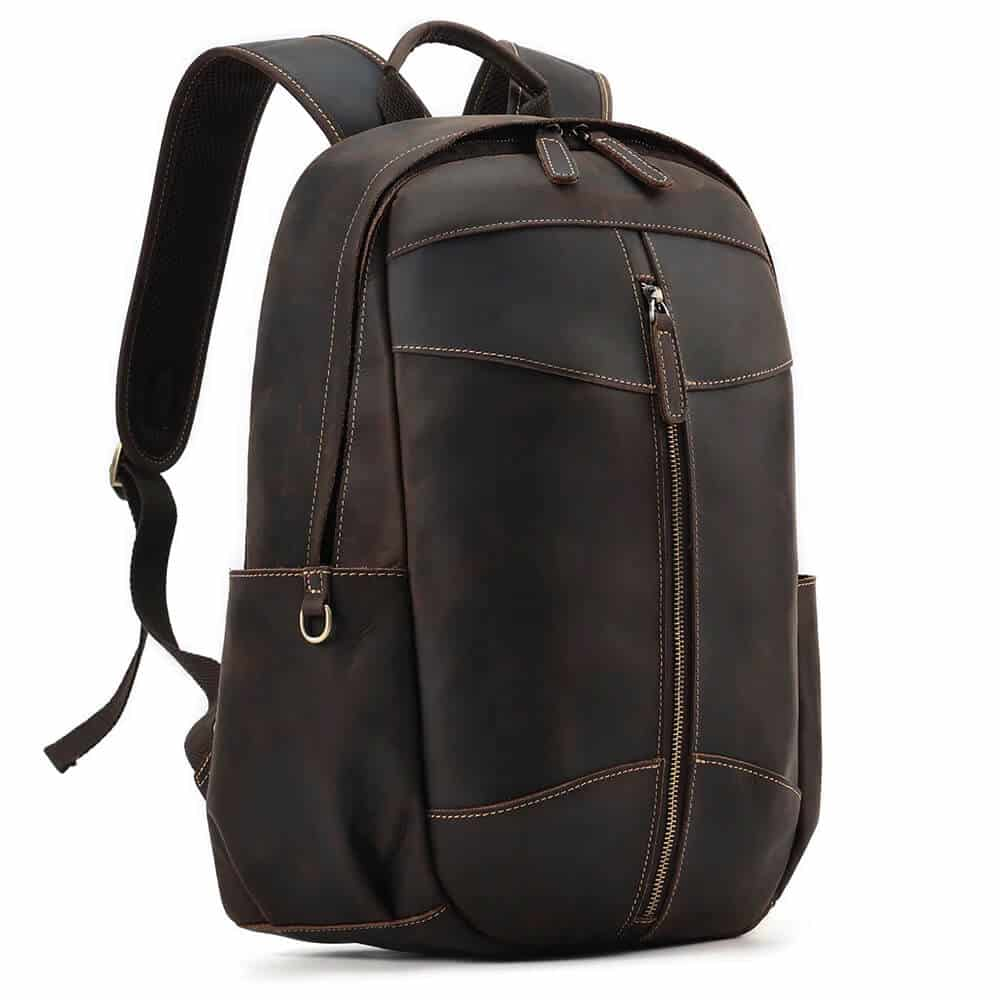 Brown Damrie Leather Backpack