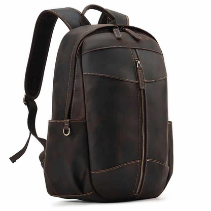 Brown Damrie Leather Backpack