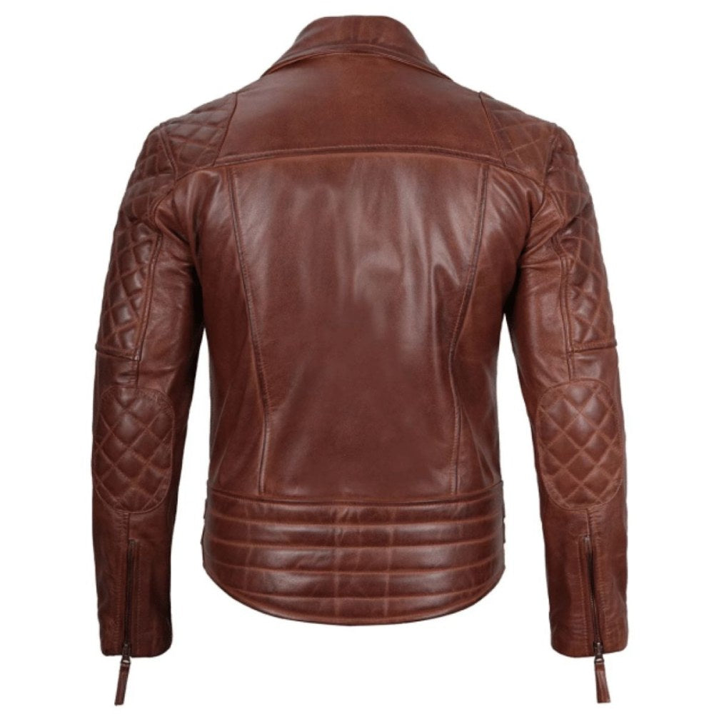 Brown Fusion Biker Jacket