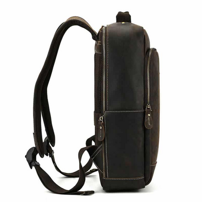 Brown Heritage Leather Backpack