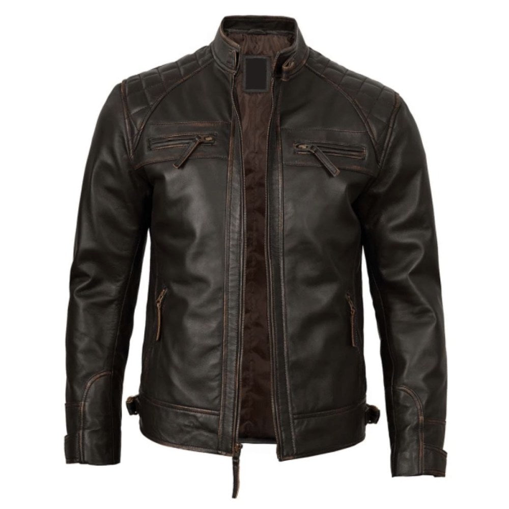 Brown Heritage Racer Jacket