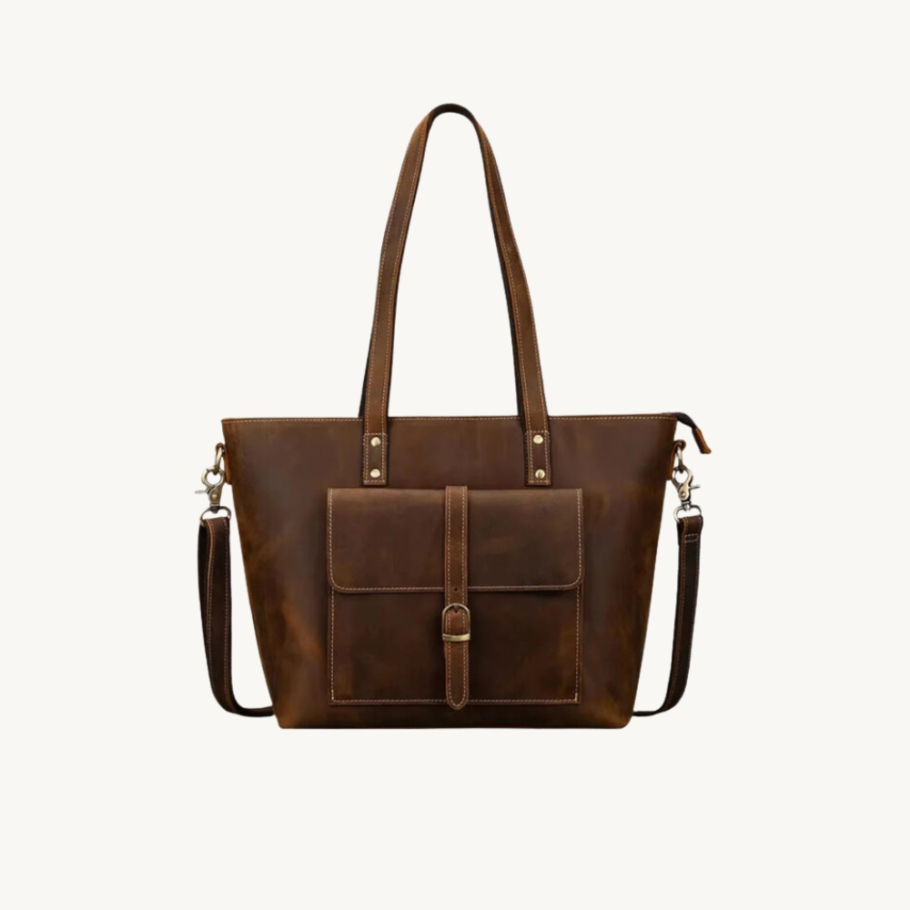 Brown Juggernaut Vintage Tote