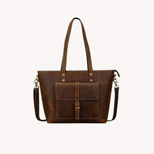 Brown Juggernaut Vintage Tote