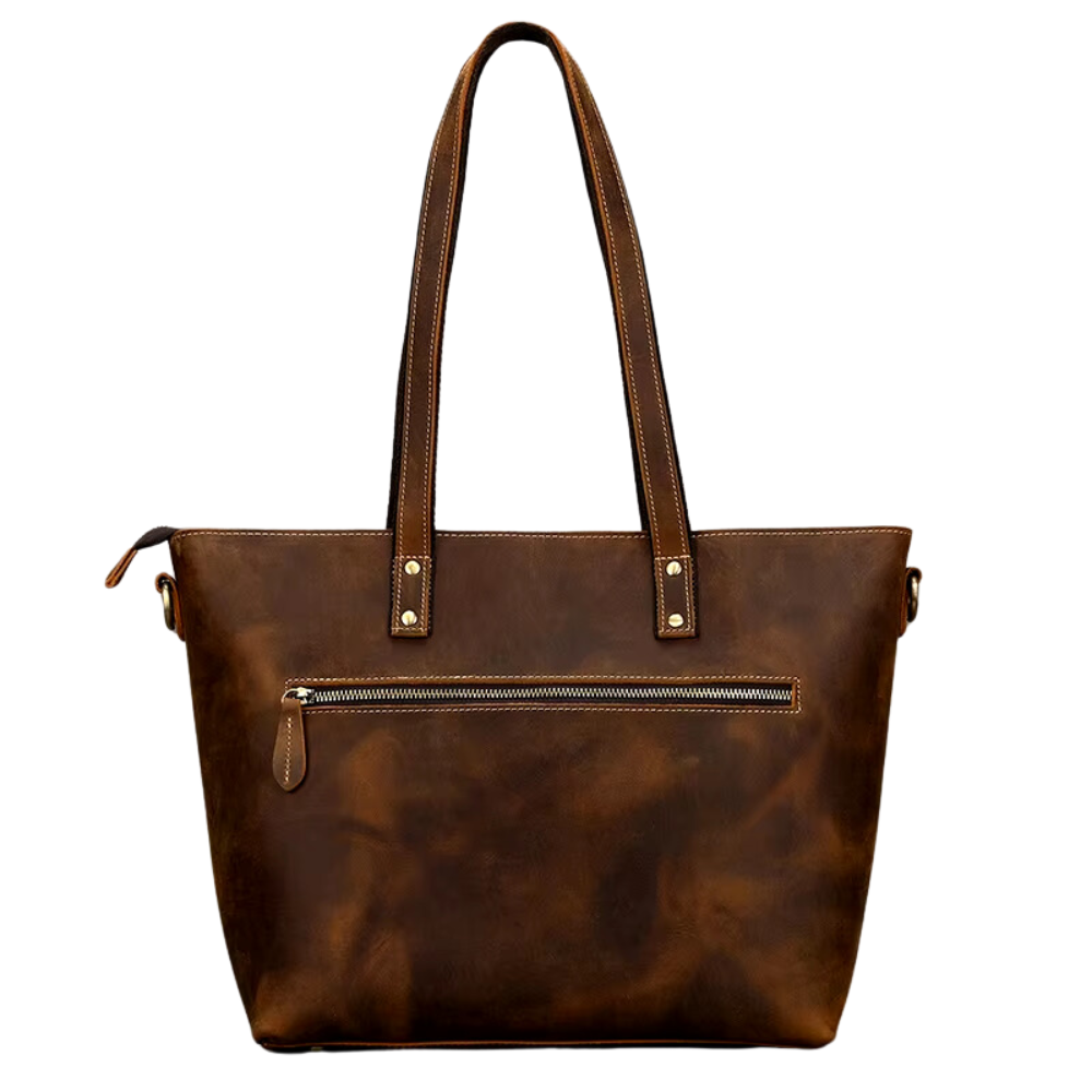 Brown Juggernaut Vintage Tote