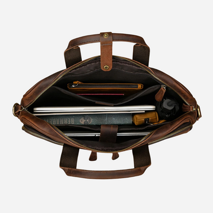 Brown Leather Executive Briefcase
