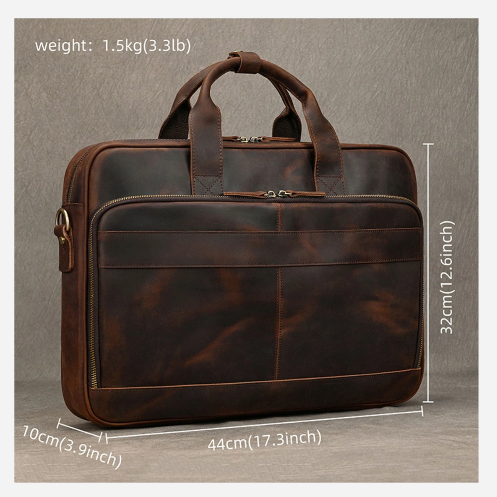 Brown Leather Executive Briefcase