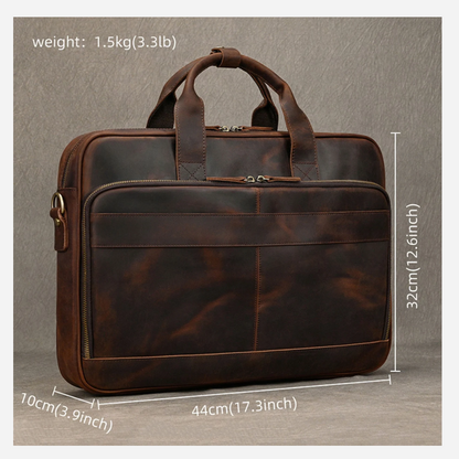 Brown Leather Executive Briefcase
