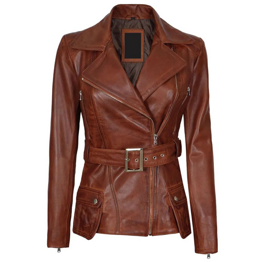 Brown-Luminance-Biker-Jacket