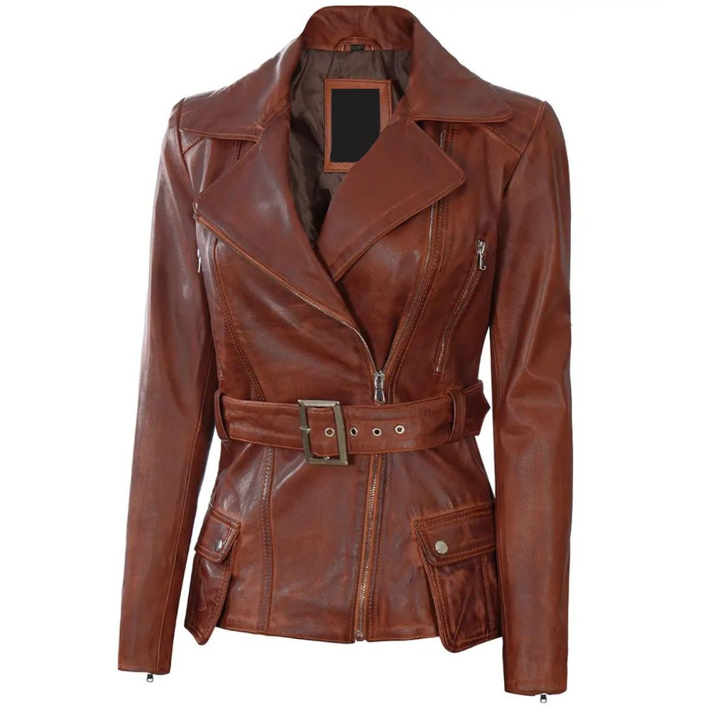 Brown Luminance Biker Jacket