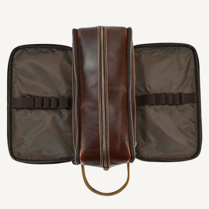 Brown Luxe Toiletry Bag