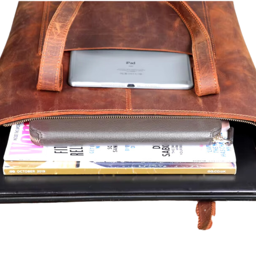 Brown Oakridge Tote Bag