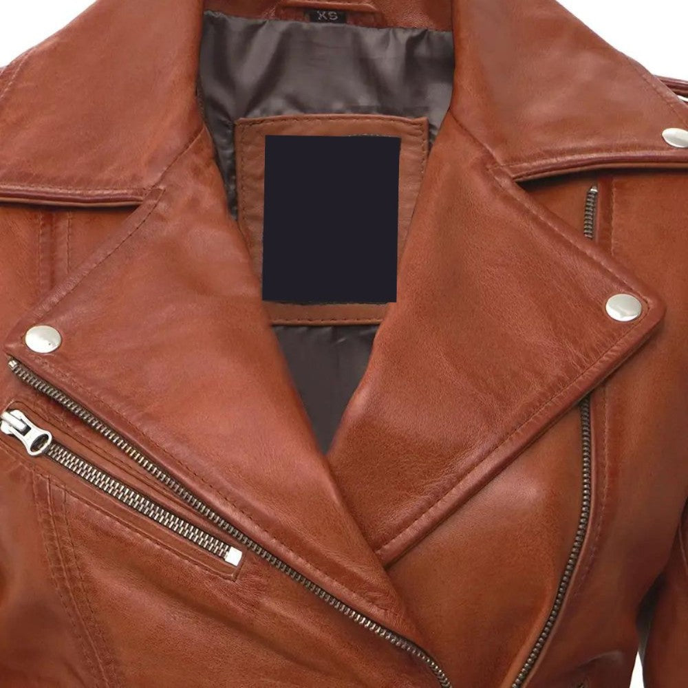 Brown Reverie Biker Jacket