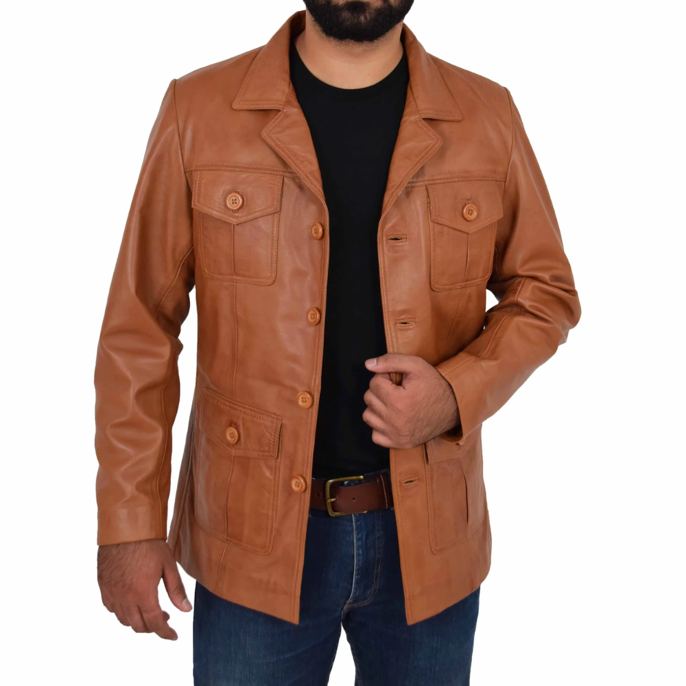 Brown Trailblazer leather jacket