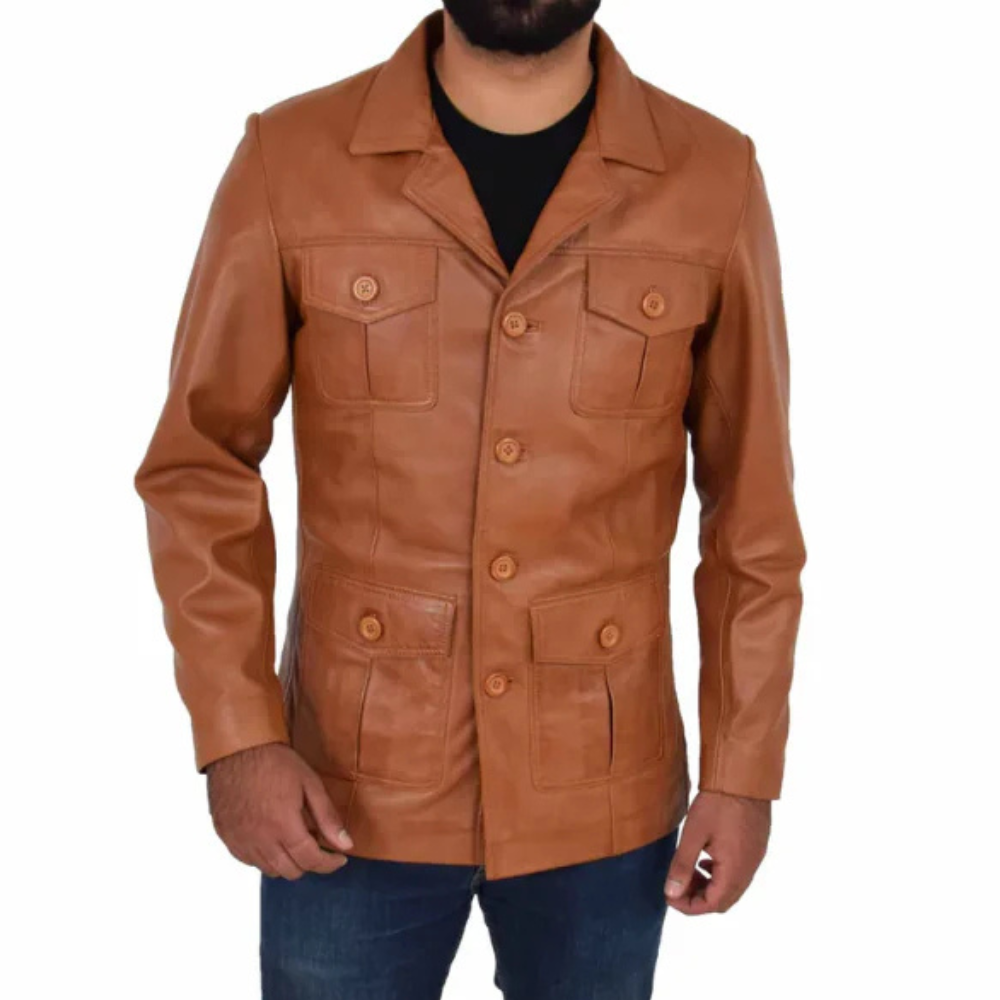 Brown Trailblazer leather jacket
