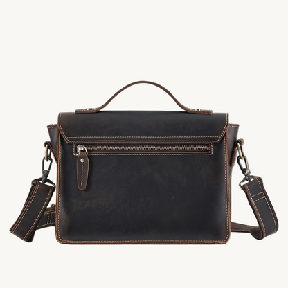 Brown Vintage Leather Messenger Bag for 7.9" iPad