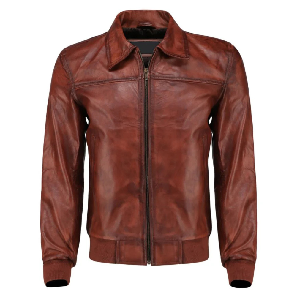 Brown Viper Polo Bomber Jacket
