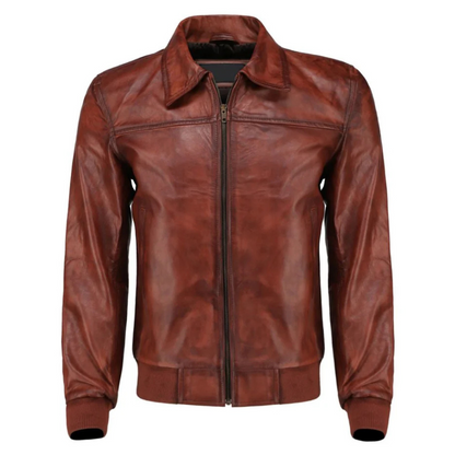 Brown Viper Polo Bomber Jacket