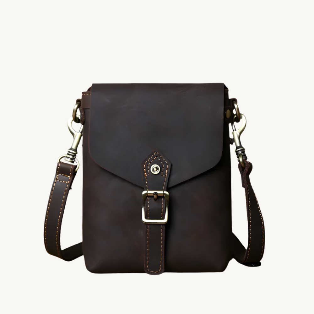 Café Brown Mini Crossbody Bag