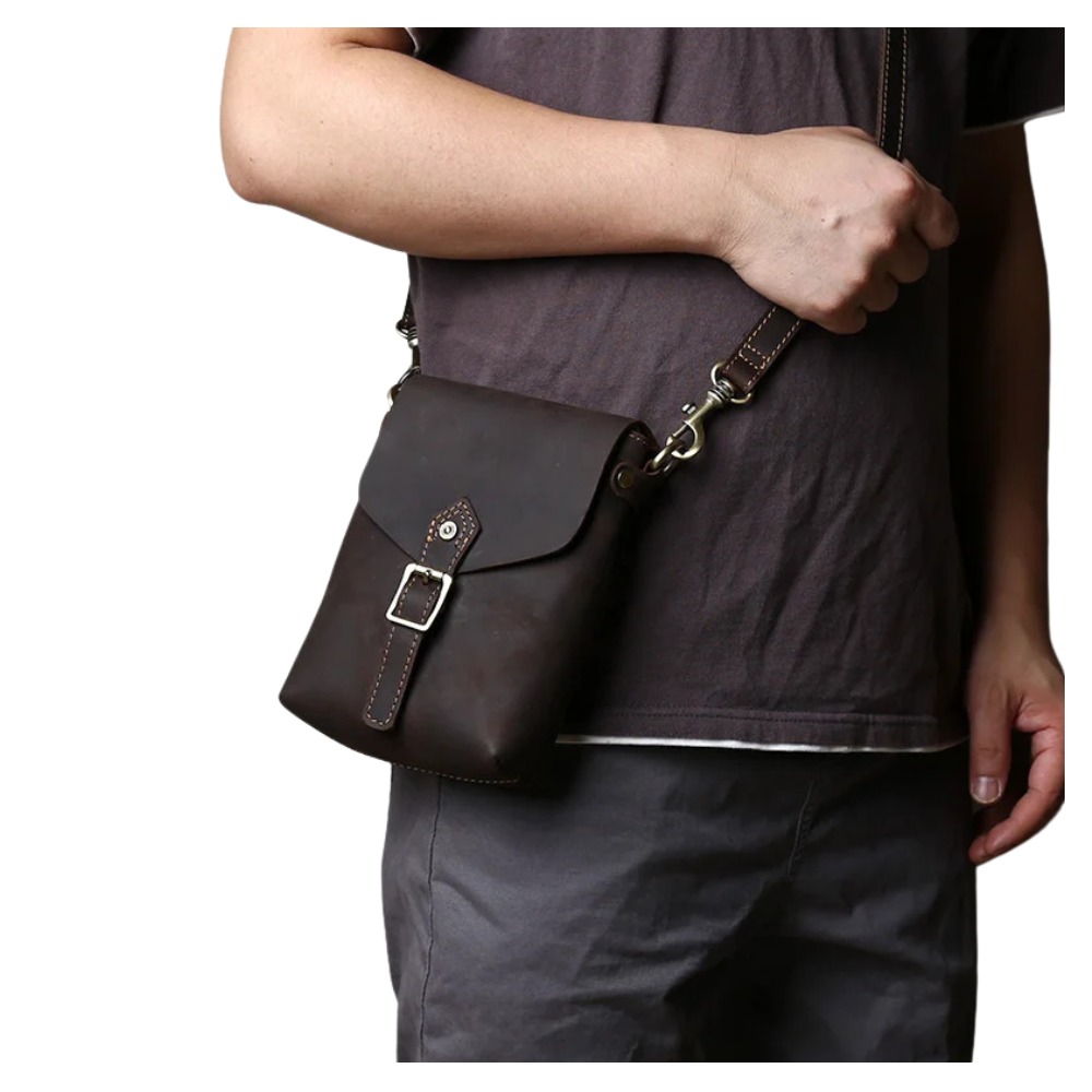 Café Brown Mini Crossbody Bag