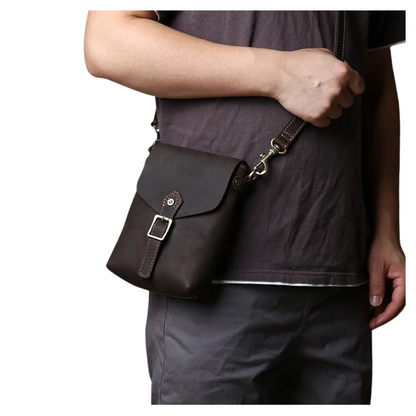 Café Brown Mini Crossbody Bag