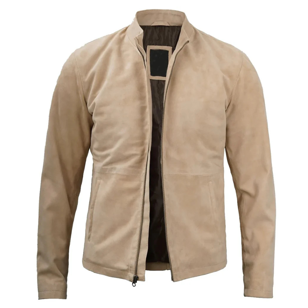 Camel Brown Conqueror Suede Jacket