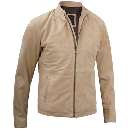 Camel Brown Conqueror Suede Jacket