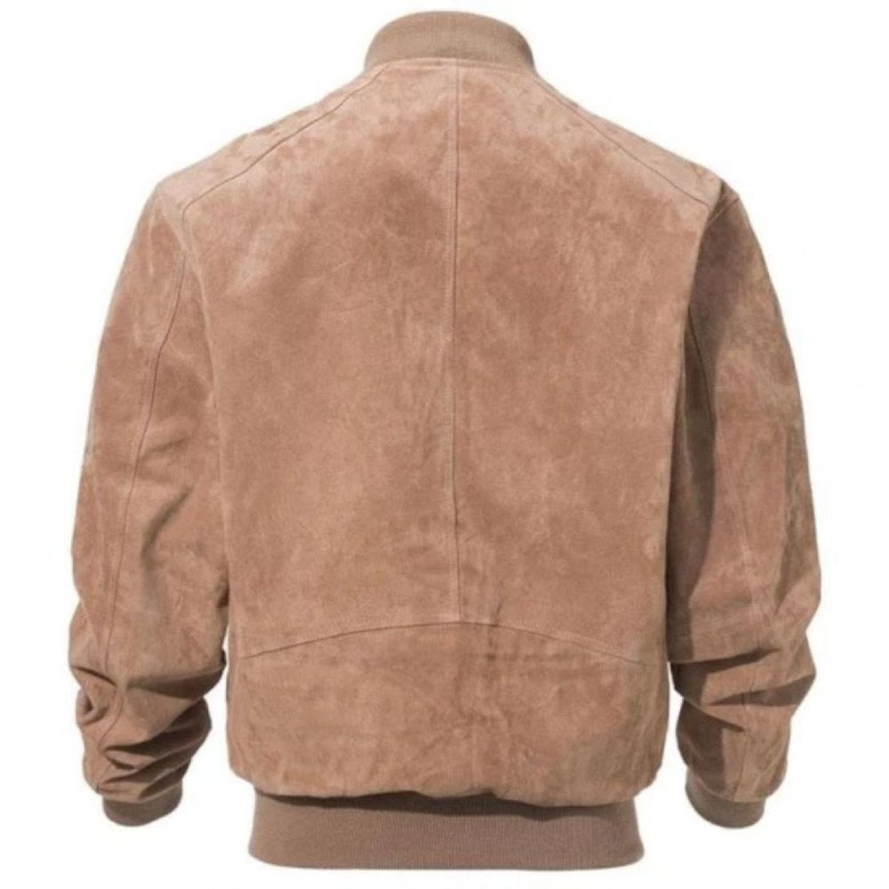 Camel Brown Maverick Suede Jacket