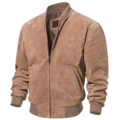 Camel Brown Maverick Suede Jacket