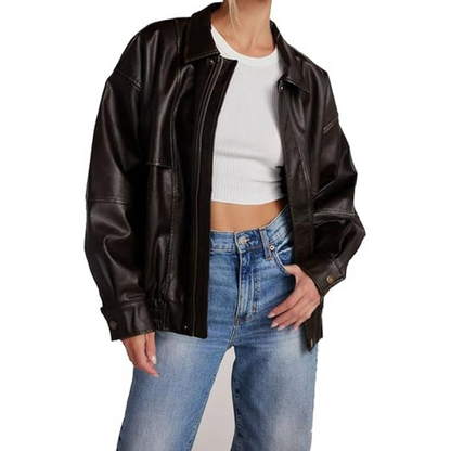 Classic-Brown-Biker-Plus-Size-Leather-Jacket
