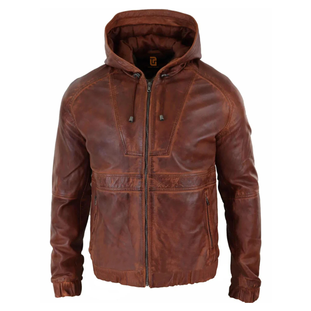 Classic Cavalry Brown Hooded Jacket