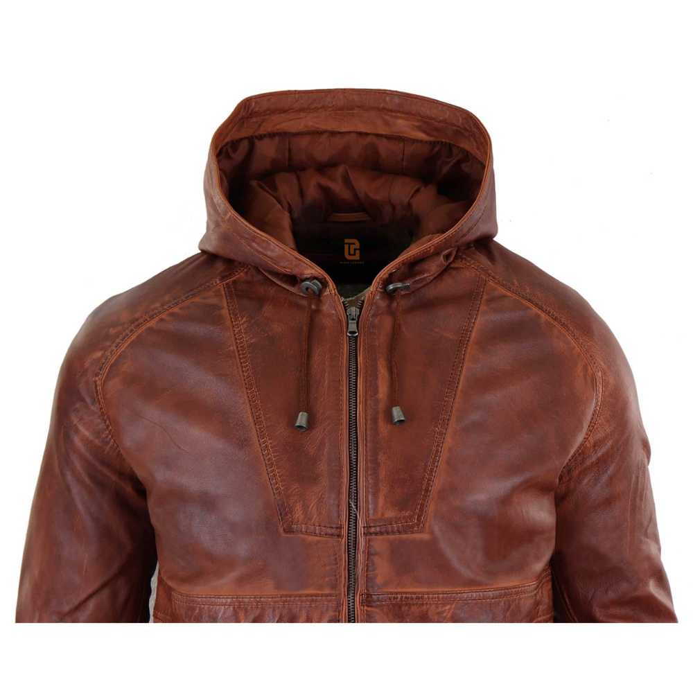 Classic Cavalry Brown Hooded Jacket