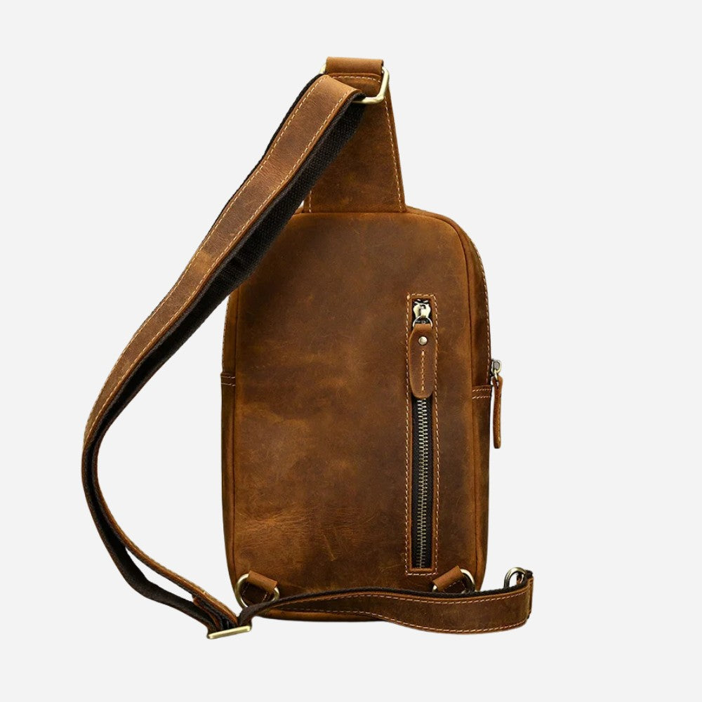 Crazy Horse Tan Sling Bag