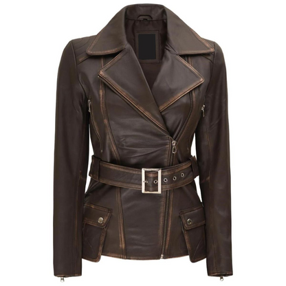 Dark Brown Alchemy Biker Jacket