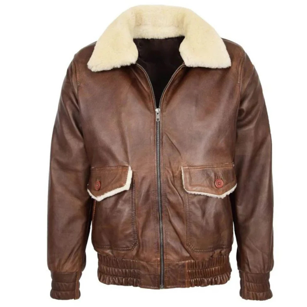 Dark Brown Aviator Elite Jacket